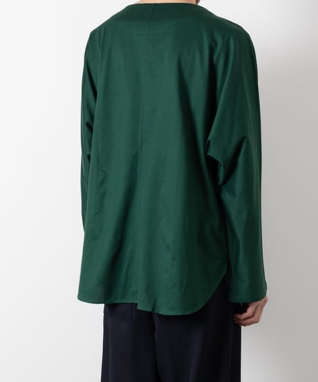 60/2 T-CLOTH SLIT BOAT NECK T-SHIRT