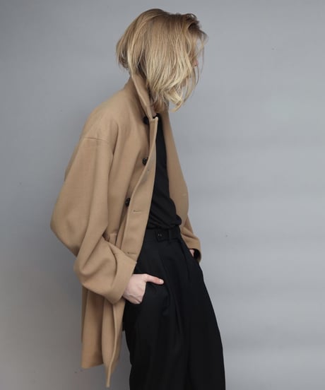 OVERSIZED PEA COAT/BEIGE