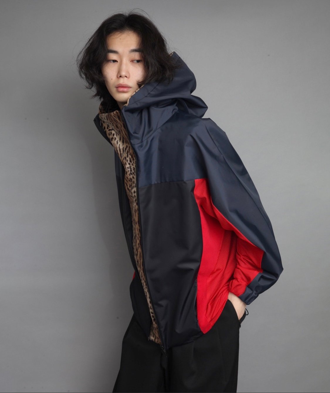 HOOD NYLON BLOUSON/NAVY | ato AOYAMA