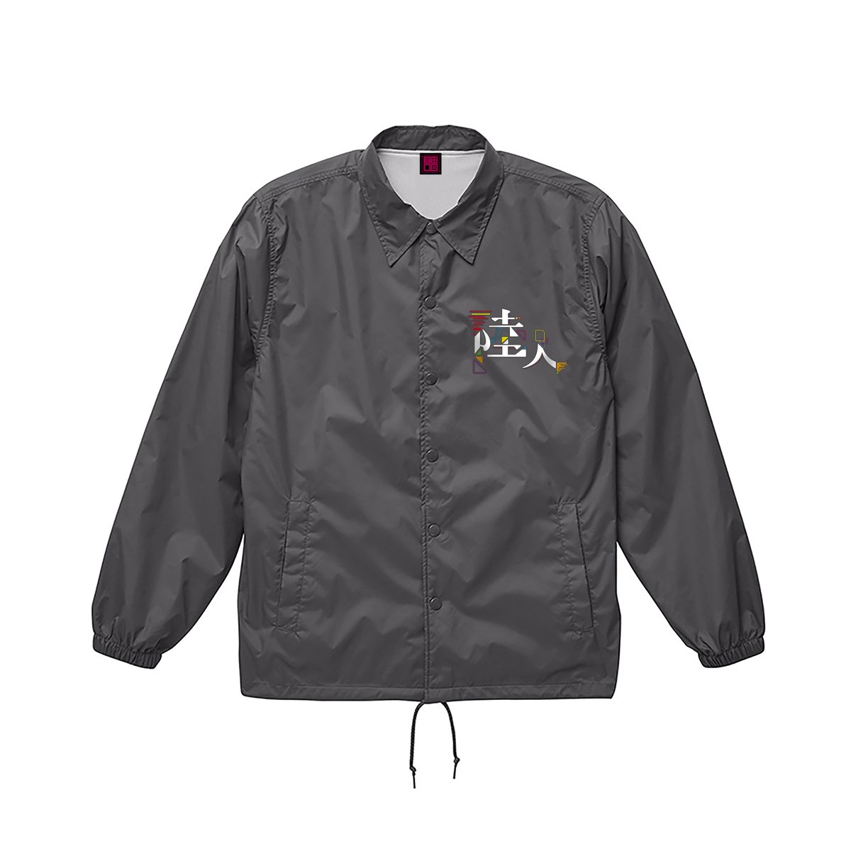 廃番【エスティボ】プリント コーチジャケット ウェア スノボ M カーキ×黒