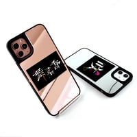 【iPhone専用ミラーケース】中央プリント