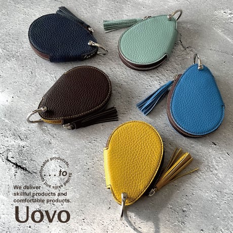 ＜受注生産商品＞【...to®】Uovo(ウオヴォ)＆Loop(アンドループ)　キーケース＆ストラップ＜全5色＞
