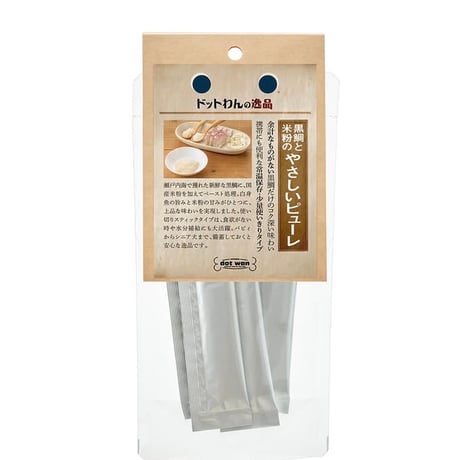 ドットわんの逸品 黒鯛と米粉のやさしいピューレ(5包)