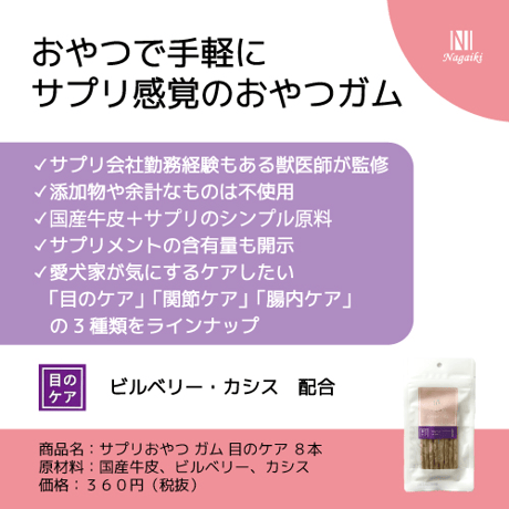 サプリおやつガム　目のケア
