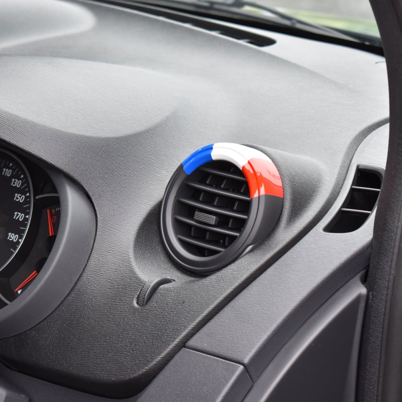 カングーⅡ専用エアアウトレットカバー 左右セット トリコロール