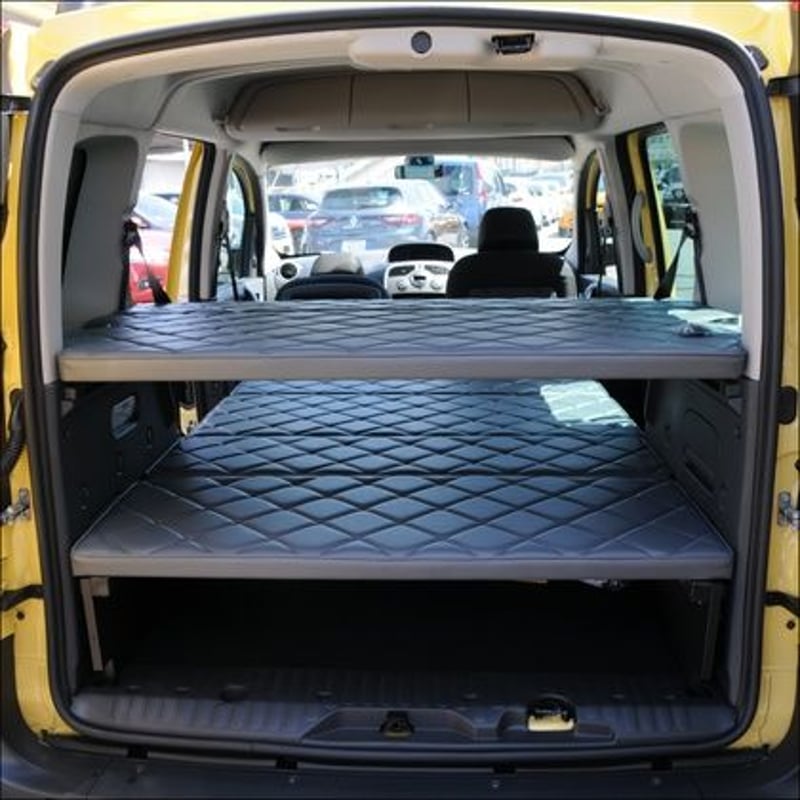 【実質値下げ(送料無料)】カングー専用ベッドキット2段式 ライトブルー/ベージュ 実質値下げ(送料無料)】カングー専用ベッドキット2段式 ライト