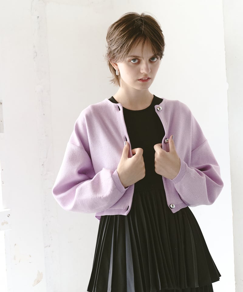 スパンコールショートカーデ | jemma.atelier 