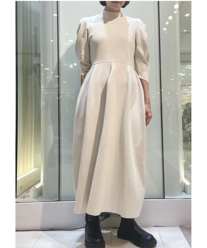 コクーンスリーブフォルムニットワンピース（ウォッシャブル） | jemma 