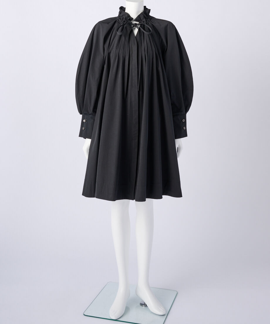 フリルギャザーフレアチュニックワンピース（ウォッシャブル） | jemma  