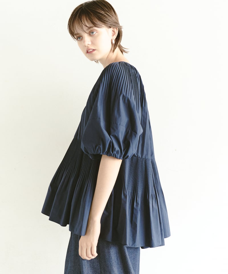 jemma.atelier バルーンスリーブプリーツチュニックブラウス 4285251.jpg