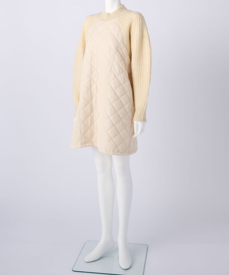 キルティングニットチュニックワンピ（ウォッシャブル） | jemma.atelier