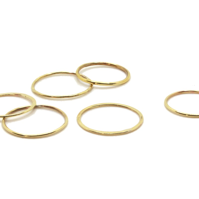 真鍮リング 1mm∮ 無垢 (R1) | namida_works