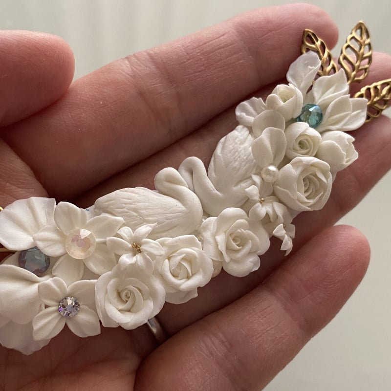 クレイアートアクセサリーFleur講座 | Midget clay accessories