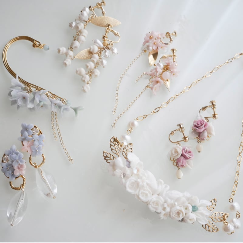 クレイアートアクセサリーFleur講座 | Midget clay accessories
