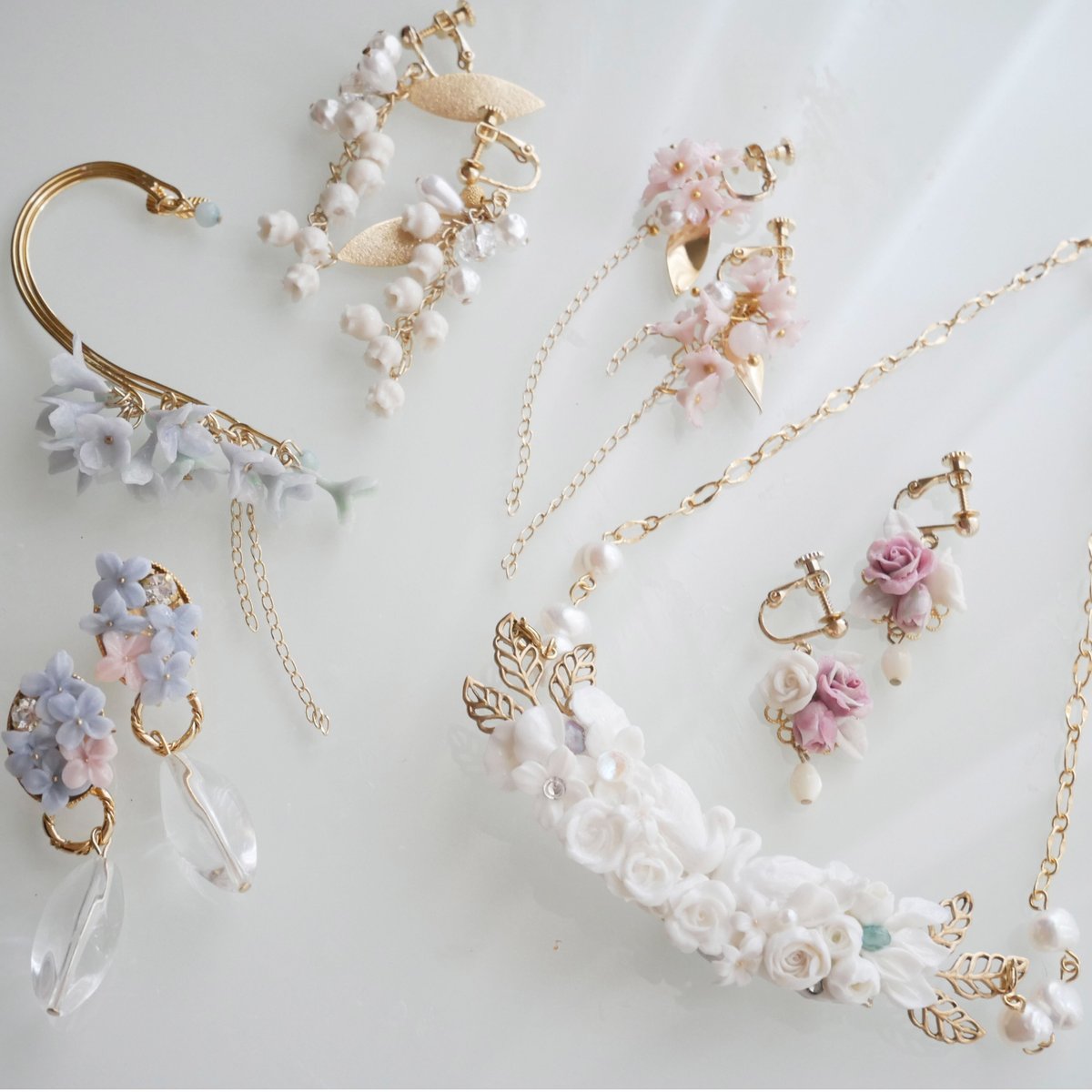 クレイアートアクセサリーFleur講座 | Midget clay accessories 