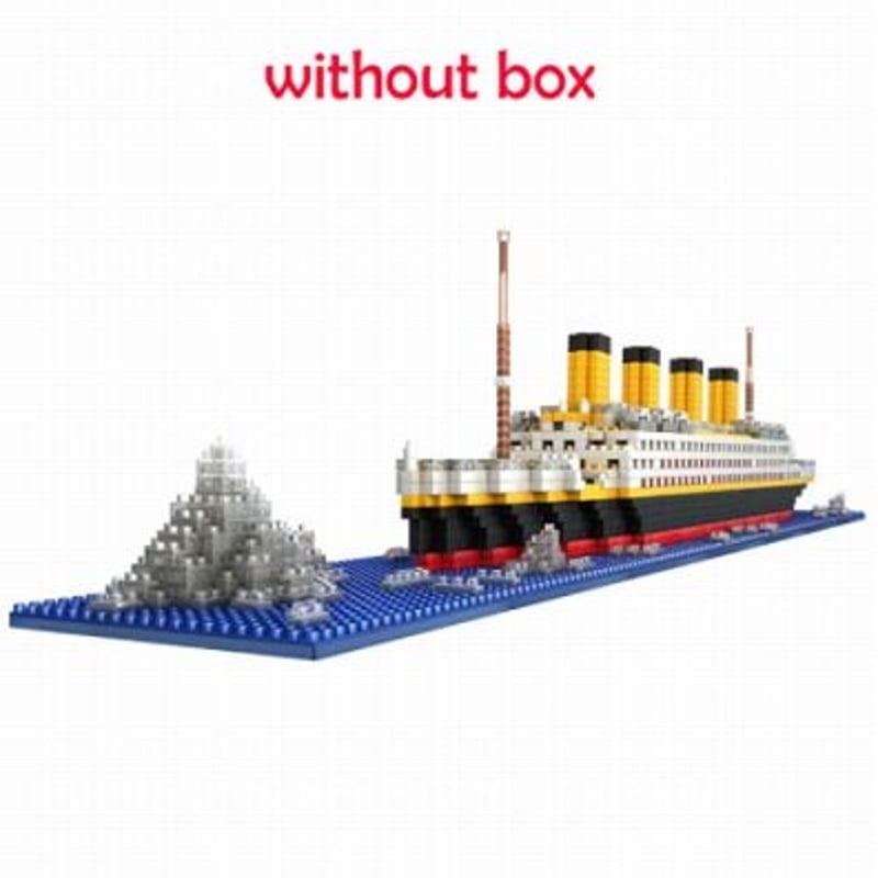 レゴ互換】タイタニック号＋氷山 豪華客船 ブロックセット【LEGO風