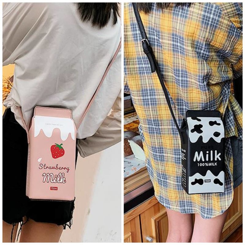 お取り寄せ】MILKパック型 ショルダーバッグ 6種類 | *Fluffy Souffle*