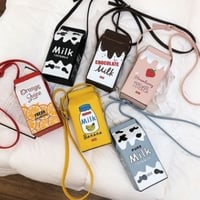【お取り寄せ】MILKパック型 ショルダーバッグ 6種類