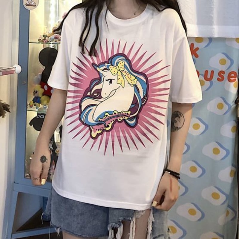 即納】ユニコーン 半袖Tシャツ | *Fluffy Souffle*