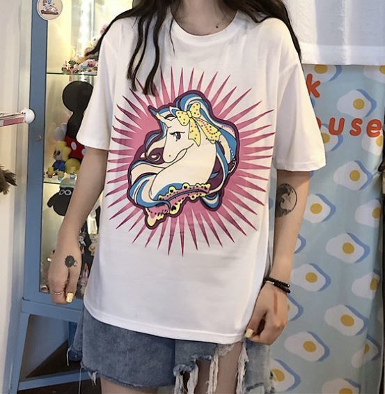 即納】ユニコーン 半袖Tシャツ | *Fluffy Souffle*