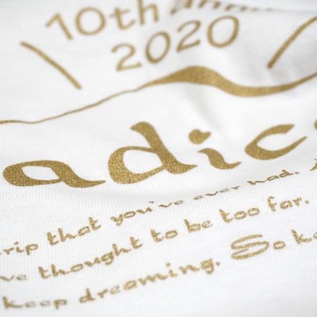 【在庫限り】nomadicaロゴT　WHITE＜10周年バージョン＞
