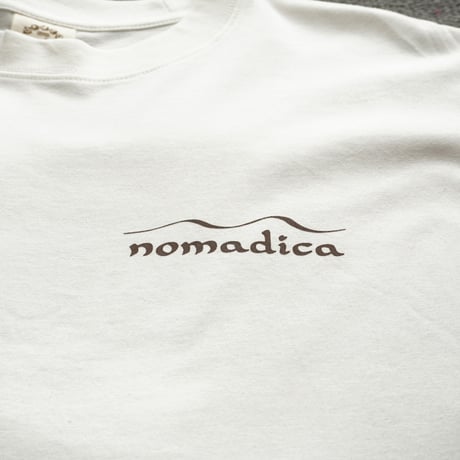 nomadicaロゴT　オーガニックコットン　ホワイト