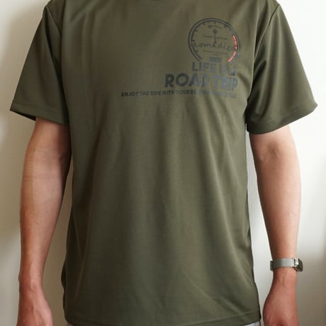 【15周年限定デザイン】クルーネックドライTシャツ（アーミーグリーン）