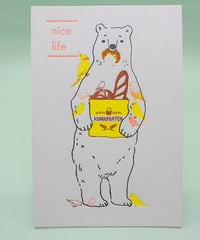 nice life　bear【パンと小鳥】