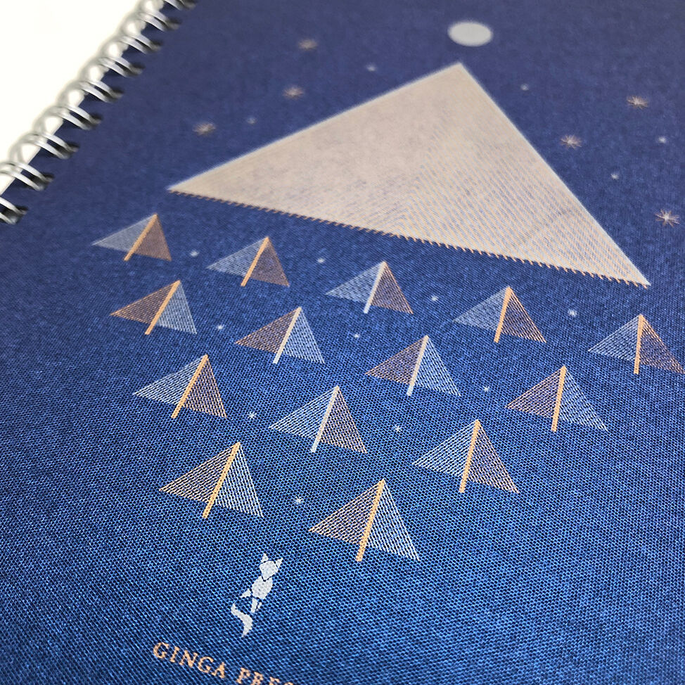 活版オーダーノート／銀雪帳 | まんまる〇通販部