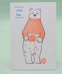 nice life　bear　【編み物】