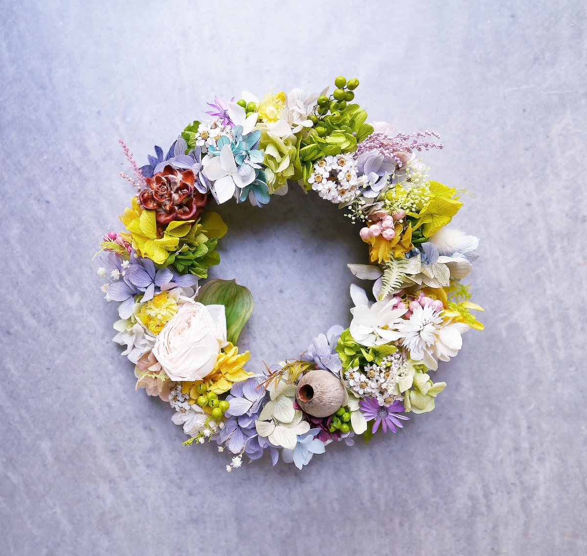 花のリース【20cm】 | Flower Green Days