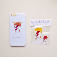 SALE!!【ONLY ONE STOCK】David Bowie iPhone 6/6S/7/ cover and handmade stickers