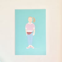Nerdy Debbie from "Napoleon Dynamite" postcard