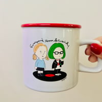 Ghost World mug❤︎ green hair Enid and Rebecca 陶器製マグ