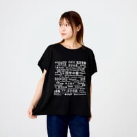 活字中毒スリーブレスワイドレディースＴシャツ　3,700円