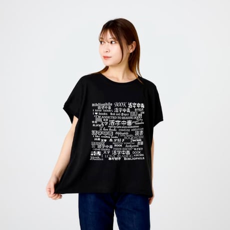 活字中毒スリーブレスワイドレディースＴシャツ　3,700円