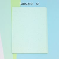 パラダイス〈95K〉ブルー 　A5（穴無し・カット紙）　30枚入　700円