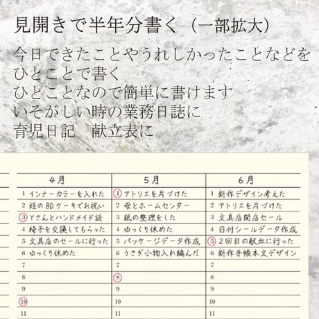 【全色３冊セット】A4サイズ　５年ひとこと日記　2,800円