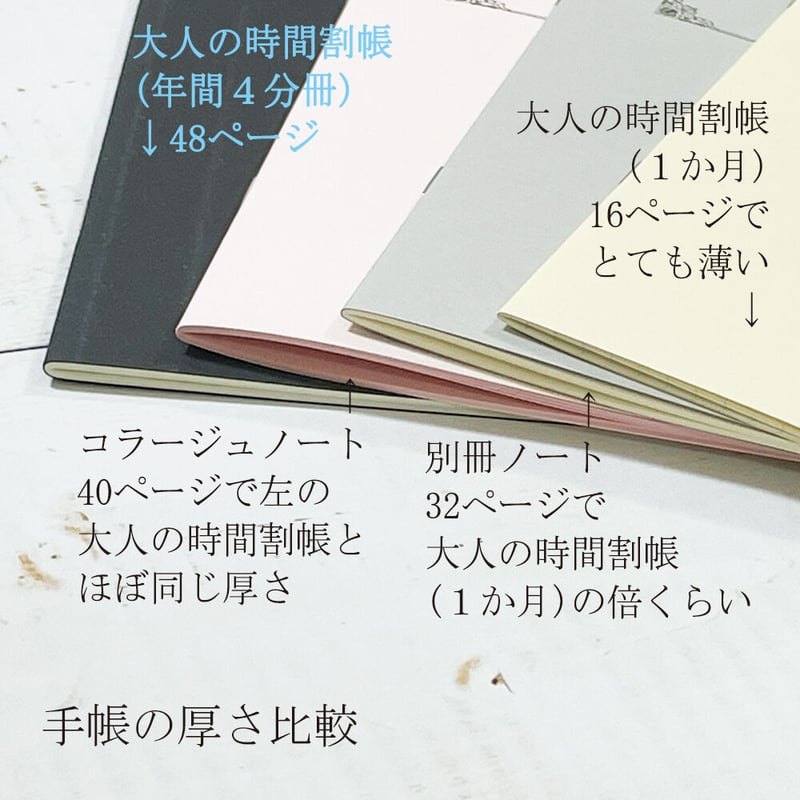 コラージュノート さくら 本文用紙が2種類のピンクの紙・無罫 1冊