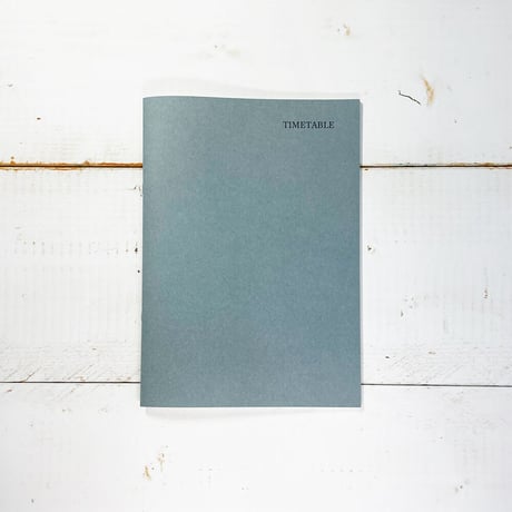 大人の時間割帳（日付フリー）Ａ５サイズ　アッシュ表紙　お徳用４冊セット　3,400円