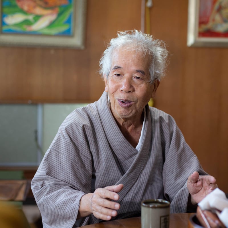サトウキビ柄をモチーフにしたShoutarou Stripe WHITE 浴衣（反物） | S