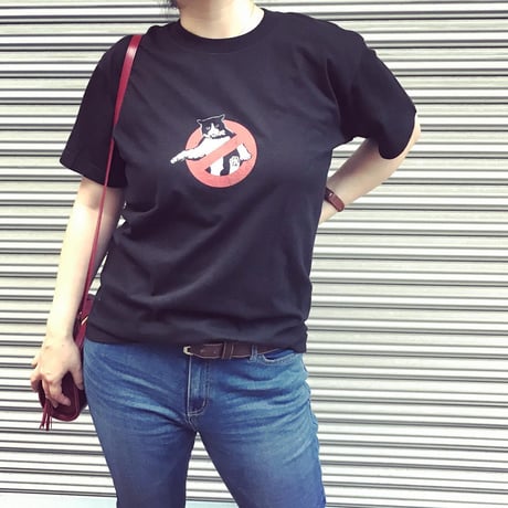 【Cat Busters】Tshirts_Black