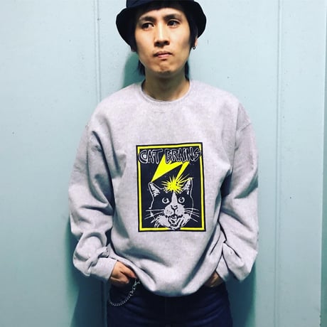 【CATBRAINS】Sweatshirts_Gray