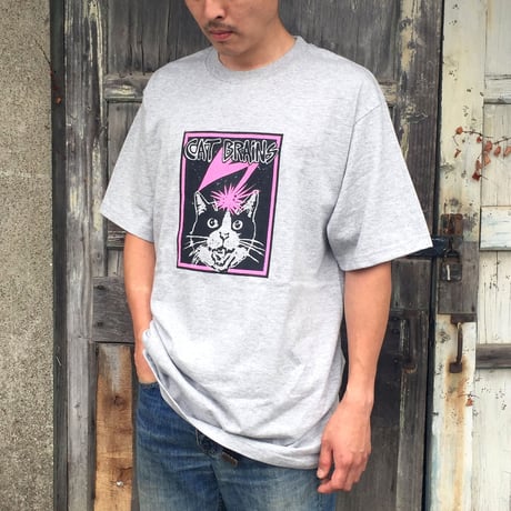 【CATBRAINS】Tshirts_Gray