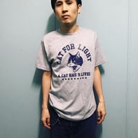 【College_9 lives】Tshirt _Gray
