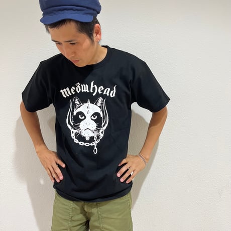 【Meöw head】Tshirts_Black