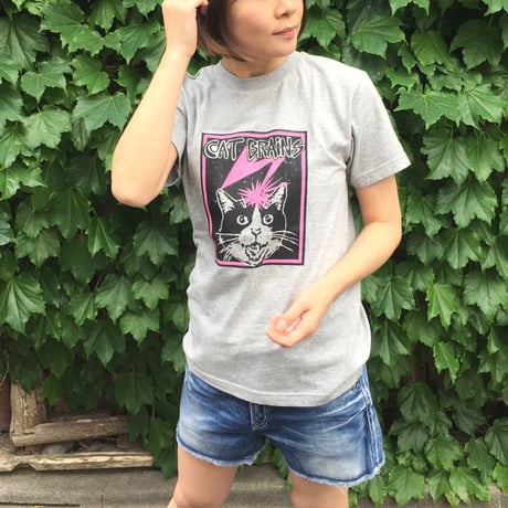 【CATBRAINS】Tshirts_Gray