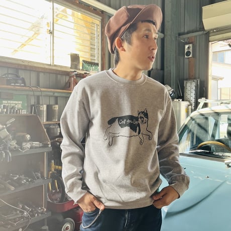 【Cat for Light LOGO】Sweatshirts_Gray