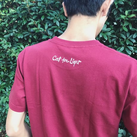 【生涯猫式】Tshirts_Burgundy