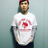 【College_9 lives】Tshirt _White
